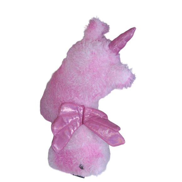 FAO Schwarz Pink Llamacorn Stuffed Animal Glow Brights Winged Llamacorn Plush - Picture 3 of 12